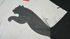 Puma Over Sized Logo Tee INF Future Puma-Gray Black- forever