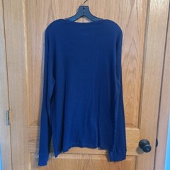 Rue21 Men’s Straight Hem Thermal Long Sleeve Shirt Blue Size XL NWT