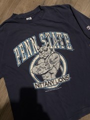 VINTAGE 90s PENN STATE university logo 7 navy distressed COLLEGIATE tshirt