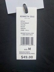 Kenneth Cole Men’s Medium Black T-Shirt Short Sleeve Crew Neck The Pocket Tee
