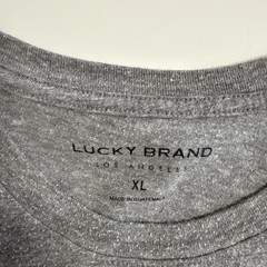 Lucky Brand T-Shirt Adult XL Gray Short Sleeve Graphic Tee