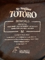 My Neighbor Totoro T Shirt Mens M Black Studio Ghibli Anime Forest Graphic Tee
