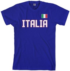 Threadrock Men’s Italia National Team T-shirt Italy Soccer
