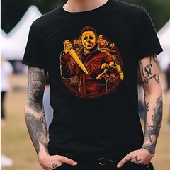 Michael Myers Horror Movie T-Shirt Black S-3XL Halloween