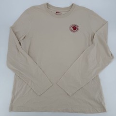 Fjallraven Shirt Mens Large Chalk White 1960 Logo Long Sleeve Cotton Basic