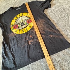Guns N Roses Men Band Tee Shirt Medium Rock N Roll 80s 90s Y2K Distressed 18595x