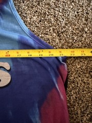 Hybrid Tees Good Vibes Only Tie-Dye Graphic Print Sleeveless Tank Top XL/XG