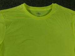 Athletic Works Shirt Men S Long Sleeve Crewneck Performance DriWorks Neon Yellow