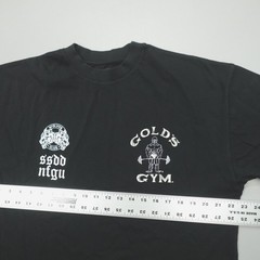 Darc Sport Gold’s Gym On Fire Wolves Premium Tee Men’s Size M Black LCTT001