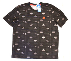 NEW MENS ADIDAS ORIGINALS 3 STRIPES ALLOVER TREFOIL TEE SHIRT ~LARGE HM6220 RARE