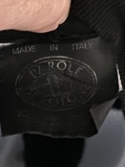 Vintage Napoli Parole Di Cotone Black T Shirt Size XL Italy