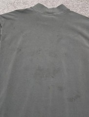 VTG Nike Mock Neck Shirt Men L Gray Long Sleeve Base Layer Swoosh Silver Tag Y2K
