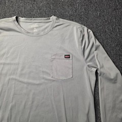Dickies Men’s 2XL Gray Long Sleeve Work Shirt Pocket GL417EG1 Polyester