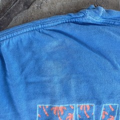 ComfortWash Paradise Tropical Trees Woodlands T Shirt Blue Medium Men’s