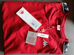 KAPPA t shirt size xl col. red mod.303UV10 222 BAND COEN SLIM euro 35.00