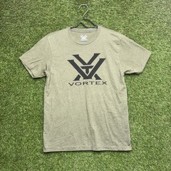 Vortex Optics Core Logo Shirt Mens Small Short Sleeve Heather Green Casual