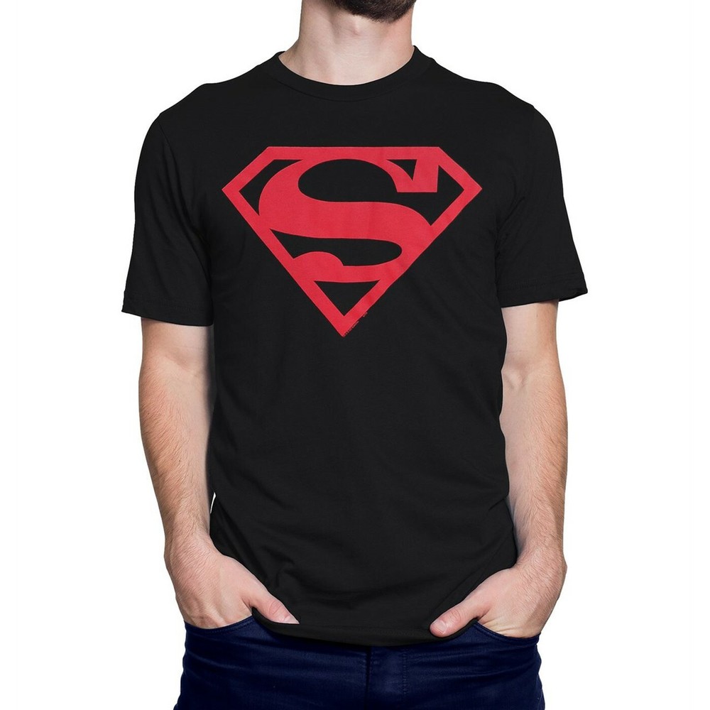 Superboy Red Symbol T-Shirt Black