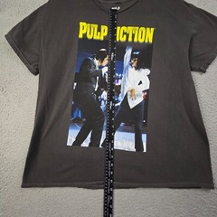 Pulp Fiction Shirt MENS Medium M BLACK John Travolta MOVIE 90s Retro Cult NWT