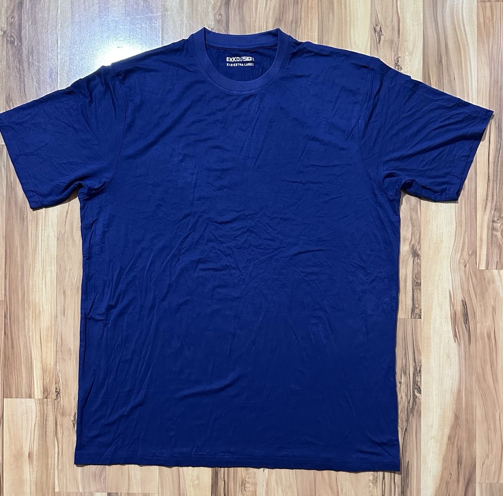 New EKKOVISION T-Shirt Men’s 3XL Short Sleeve Crew Neck Blue