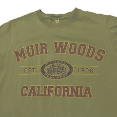 econscious Muir Woods California T-shirt Men’s Small Green Nature Outdoor Trees