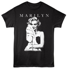 Marilyn Monroe Soft Hug Black Icon Shirt