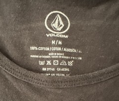 Volcom Men’s Brown Round Neck Sleeveless Solid Logo Cotton Knit Tank Top M