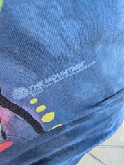Lab Love The Mountain 2015 T-Shirt Mens L Blue Tie Dye Dog Vintage Y2K Tee