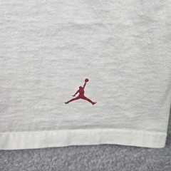 Air Jordan T Shirt Mens Large White Velvet Graphic Basketball MJ 23 NBA