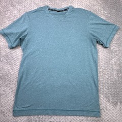Public Rec Go-To Tee Shirt Mens Small Heather Teal Blue Active Pima Cotton Blend