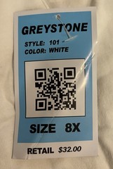 NWT Greystone Big & Tall Men’s White T-Shirt , 8 XL