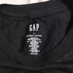 Gap Men’s Solid Black Crew Neck Short Sleeve Cotton Knit T-Shirt Size L Regular