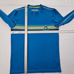 Gerry Blue Long Sleeve Polyester Spandex Performance T-Shirt Men’s M