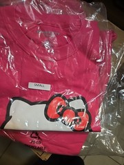 Anti Social Social Club x Hello Kitty Pink T-Shirt Mens Size S Hot Pink