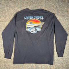 ComfortWash T-Shirt 2XL Blue South Shore Long Island NY Carleton Fishing Boating