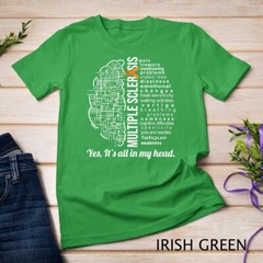 Multiple Sclerosis Awareness MS Survivor Head Warrior Unisex T-shirt