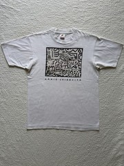 Vintage Keith Haring T Shirt 90s Annie Leibovitz Portrait Made In USA Large