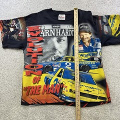 Vintage AOP Dale Earnhardt Evolution of The Man All Over Print T-Shirt Medium