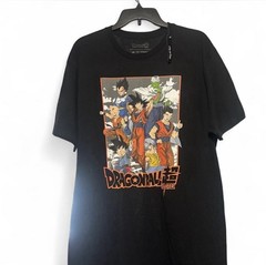 Dragon Ball Super Big & Tall LT Black Anime Logo Graphic Crew Neck T-Shirt