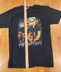 Florida Georgia Line 2016 Dig Your Roots Tour Black T-shirt Double Sided Medium