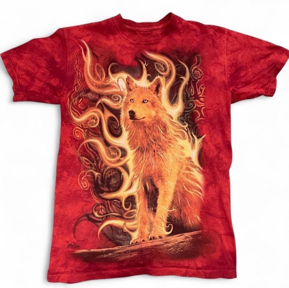 The Mountain Phoenix Wolf Tie Dye Graphic T-Shirt