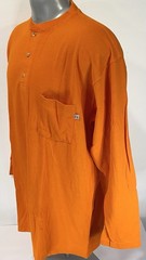 Tyndale FR Mens XL Henley Shirt Orange Flame Resistant Vintage Made in USA