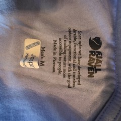 Fjallraven Lush Logo Graphic Tee Men’s M Blue Short Sleeve Outdoor Hiking Shirt