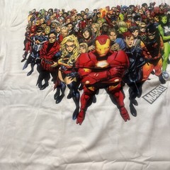 Vintage Marvel X Mad Engine Full Cast Iron Man Comics T-Shirt Size XL/XG