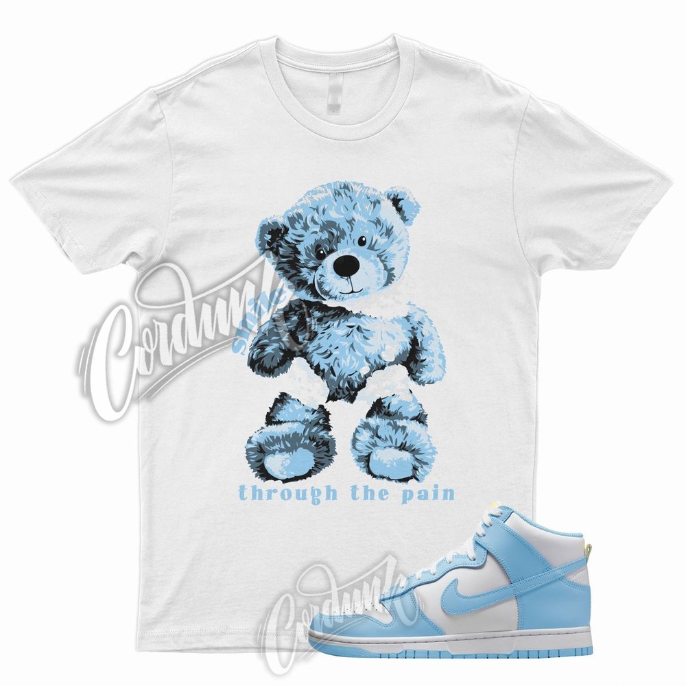 SMILE T Shirt for N Dunk High Blue Chill Amarillo Yellow University Low 1 UNC