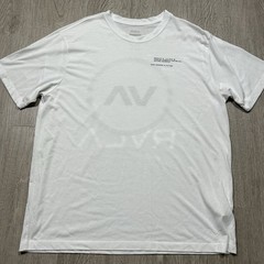 RVCA VA Sport Tee T Shirt Mens XL White Gym Workout Regular Fit Coordinates