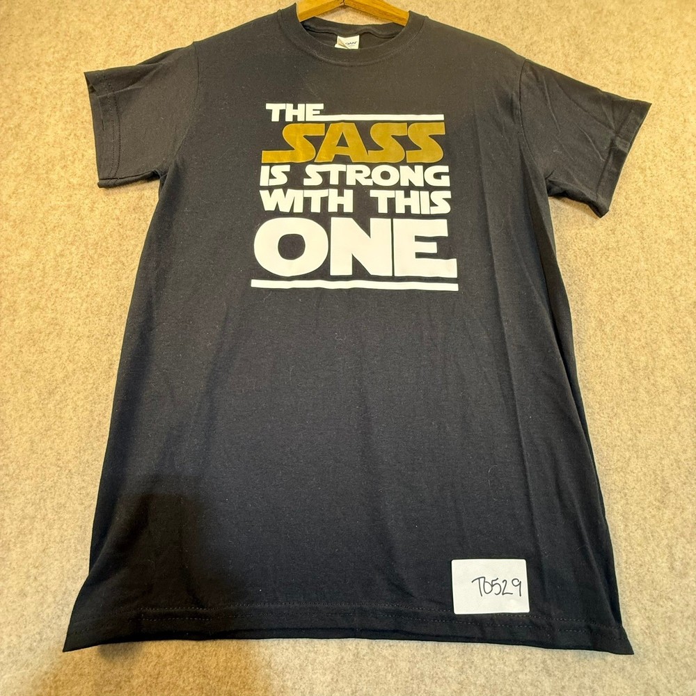 Gildan Heavy Cotton The Sass Is Strong With This One Graphic Tee Black Small