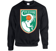 Ivory Coast Cote D’ivoire Soccer Futbol World Cup Logo Crest T Shirt