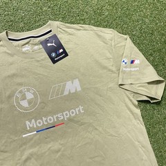 Mens Puma BMW MMS ESS Logo T-Shirt M3 Motorsport M6 Green Large L NWT Tee