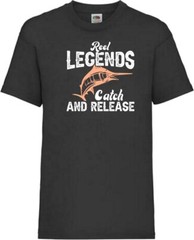 Fishing Reel Legends Release Humour Novelty T Shirt Various Colours And Sizes