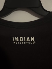 Vintage Indian Motorcycle Front Logo Print 100% Cotton Mens Large Streetwear